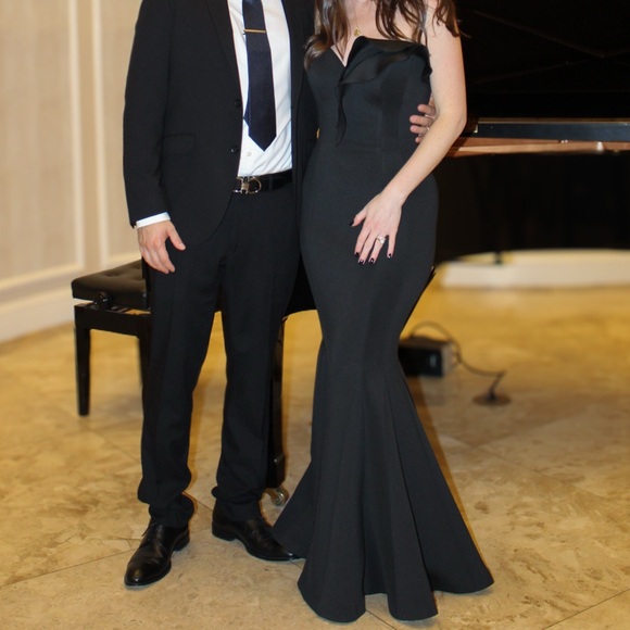 Jovani Strapless Black Gown - Picture 3 of 3